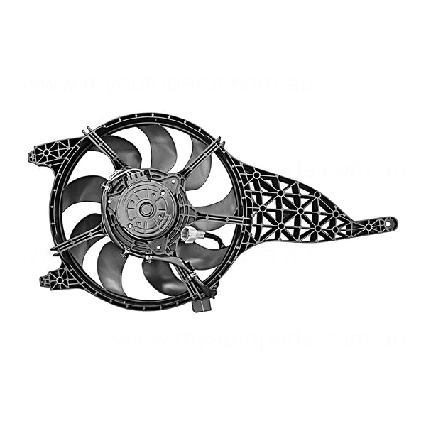 A/C Condenser Fan Assembly Aftermarket Suits Nissan Navara D40 2008 to 2015