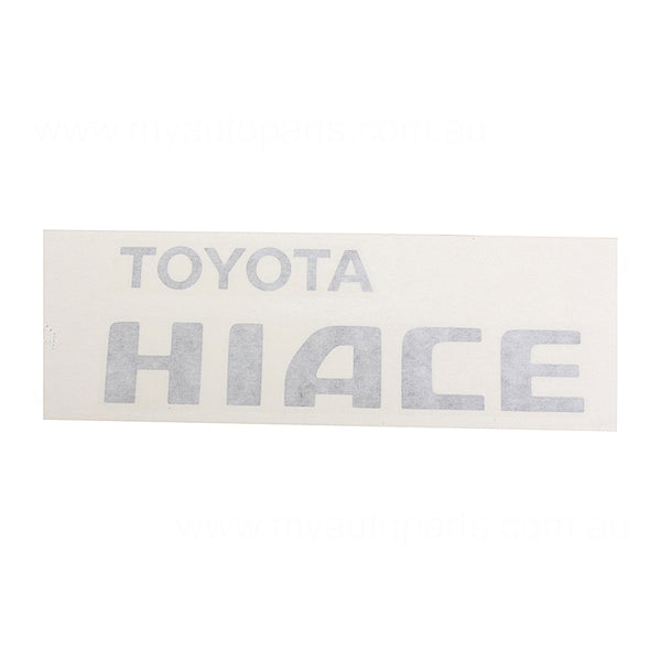 Tail Gate Emblem Genuine suits Toyota Hiace