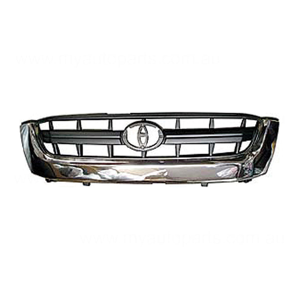 Chrome Grille Aftermarket suits Toyota Hilux 2WD 11/2001 to 2/2005