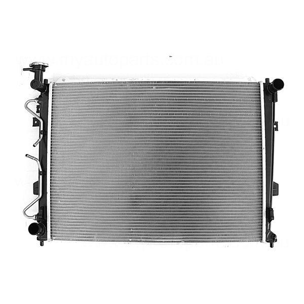 Radiator 35 mm 35 / Plastic Aluminium 640 x 490 x 16 mm Manual/Auto 2.0L L G4KA8 Aftermarket Suits Kia Rondo UN 2008 to 2013