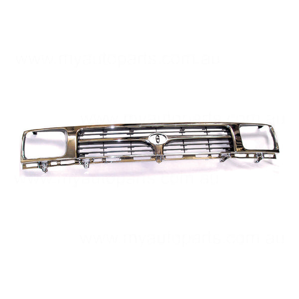 Chrome Grille Aftermarket Suits Toyota Hilux LN85R/LN86R/RN85R/RN90R/YN85R 1988 to 1997