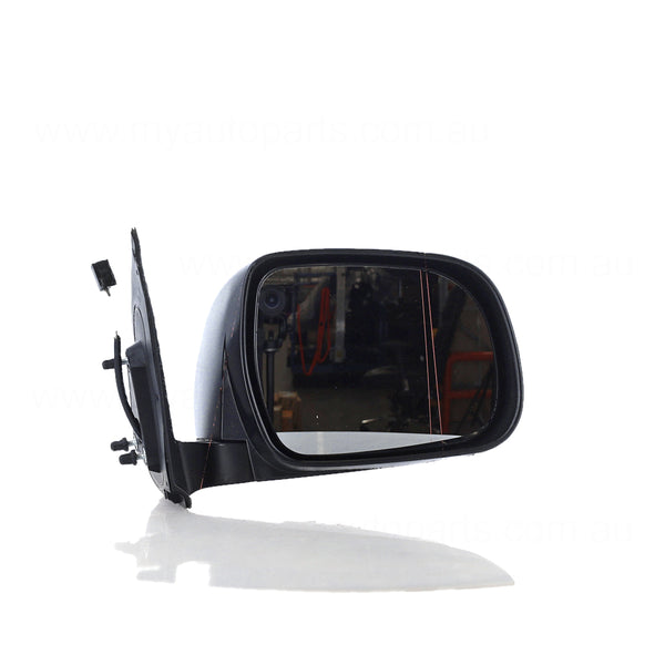 Black Door Mirror Electric Adjust Drivers Side Certified suits Toyota Hilux 15/16/25/26 Series SR & SR5 2010 to 2015