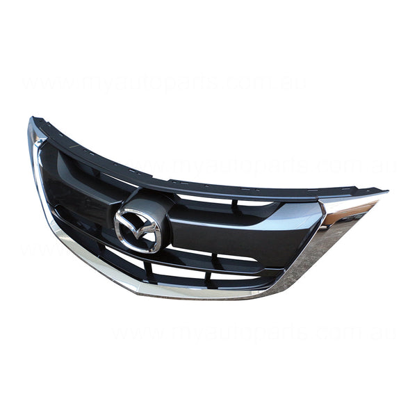 Metallic Finish Grille Genuine suits Mazda BT50 UR 9/2015 to 4/2018