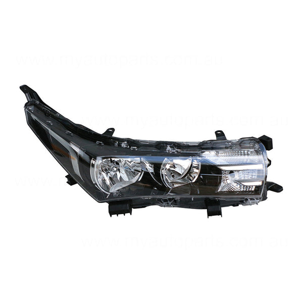 Halogen Head Lamp Drivers Side Genuine Suits Toyota Corolla ZRE172R 2013 to 2016