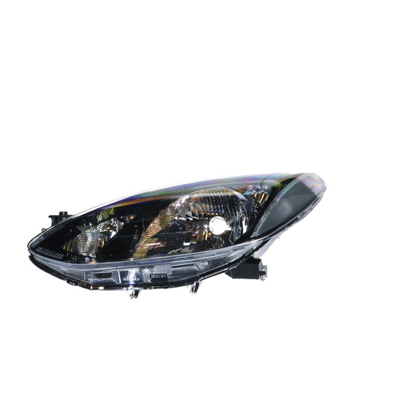 Halogen Manual Adjust Head Lamp Passenger Side Genuine Suits Mazda 2 DE 2007 to 2014