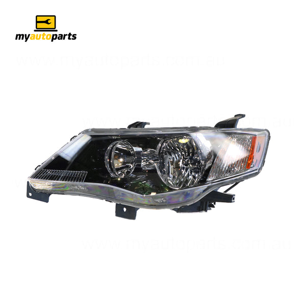 Xenon Head Lamp Black Passenger Side Genuine Suits Mitsubishi Outlander ZG 2006 to 2009