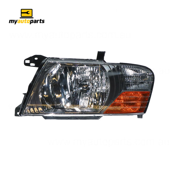 Head Lamp Passenger Side Genuine Suits Mitsubishi Pajero NP 2002 to 2006