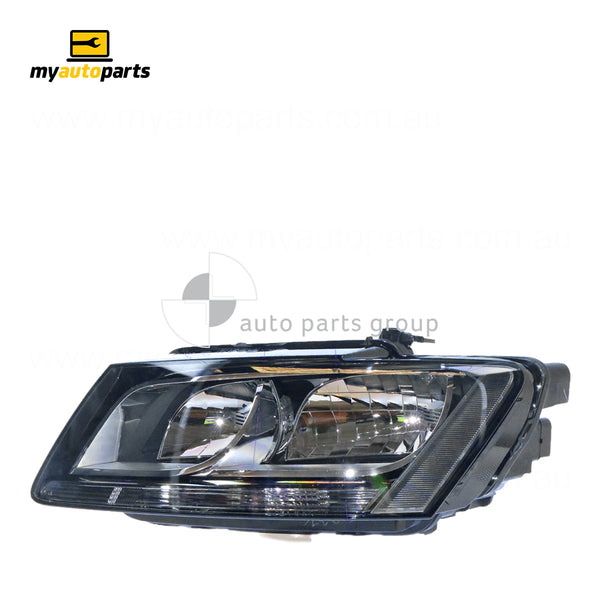 Halogen Head Lamp Passenger Side Genuine Suits Audi Q5 8R 3/2009 to 11/2012