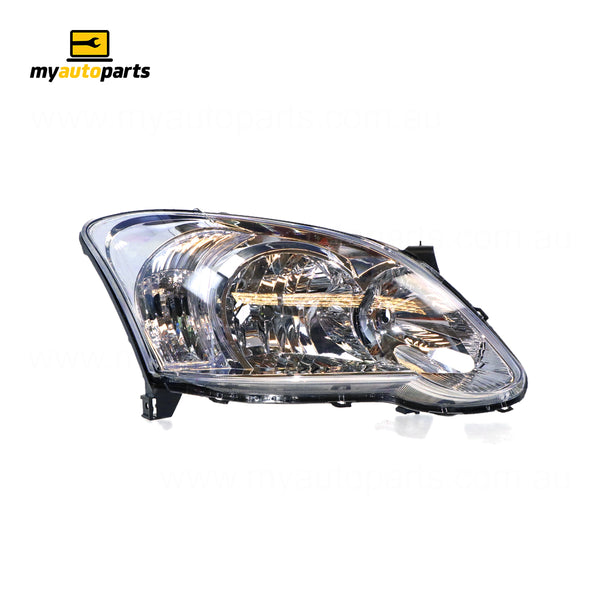 Halogen Head Lamp Drivers Side Certified Suits Toyota Corolla ZZE122R 2004 to 2007