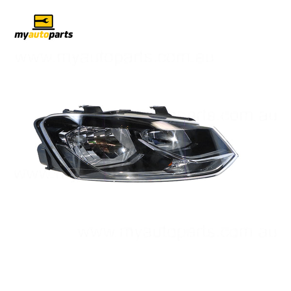 Halogen Head Lamp Drivers Side Genuine Suits Volkswagen Polo 6R 2014 to 2018