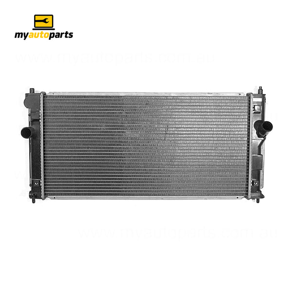 Radiator 34 / 34 mm Plastic Aluminium 650 x 318 x 16 mm Manual 1.8 L 1ZZ Aftermarket Suits Toyota MR2 ZZW30R 1999 to 2005