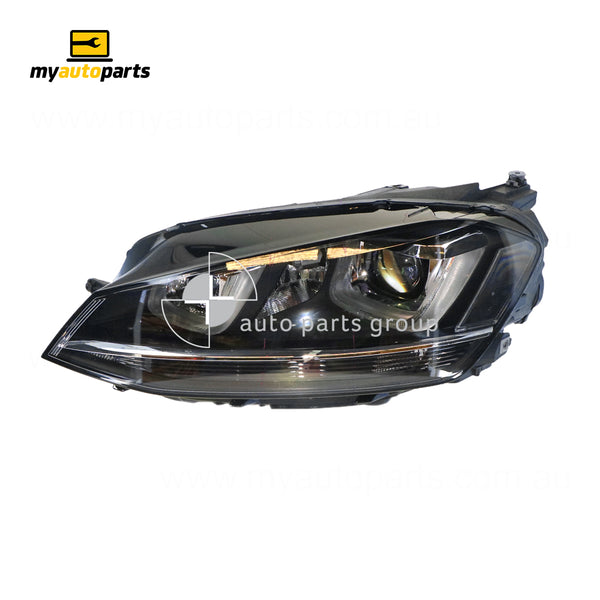 Head Lamp Passenger Side Genuine Suits Volkswagen Golf MK 7 2015 to 2017