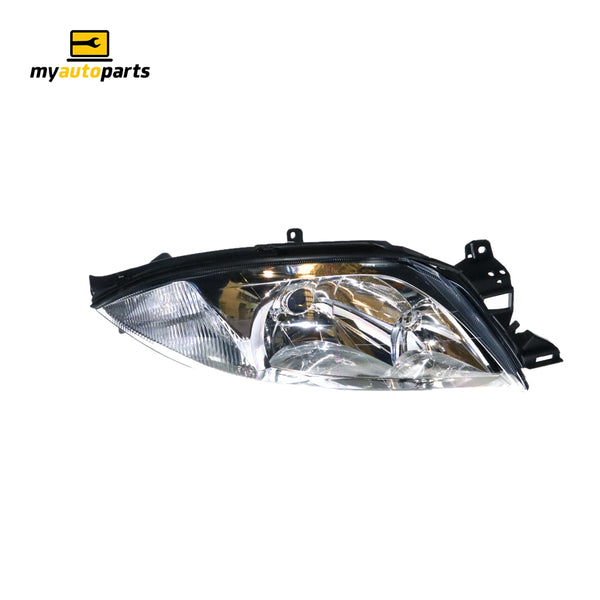 Chrome Halogen Head Lamp Drivers Side Certified Suits Ford Falcon Fairmont/Ghia AU2/AU3 2000 to 2002