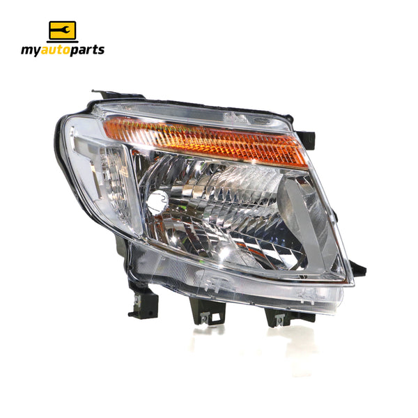 Chrome Head Lamp Drivers Side Genuine Suits Ford Ranger Wildtrak PX 2011 to 2015
