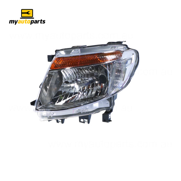 Chrome Head Lamp Passenger Side Certified Suits Ford Ranger Wildtrak PX 2011 to 2015