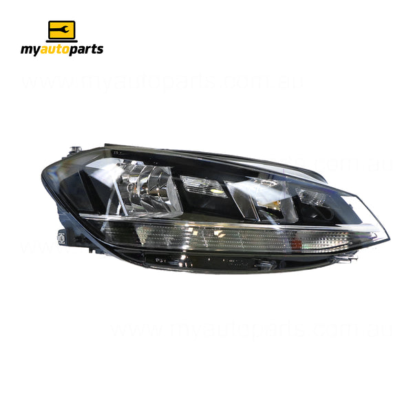 Halogen Head Lamp Drivers Side Genuine Suits Volkswagen Golf MK 7 2017 On