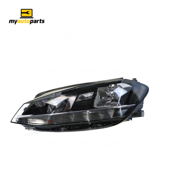 Halogen Head Lamp Passenger Side Genuine Suits Volkswagen Golf MK 7 2017 On