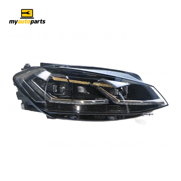 LED Head Lamp Drivers Side Genuine Suits Volkswagen Golf MK 7 2017 On