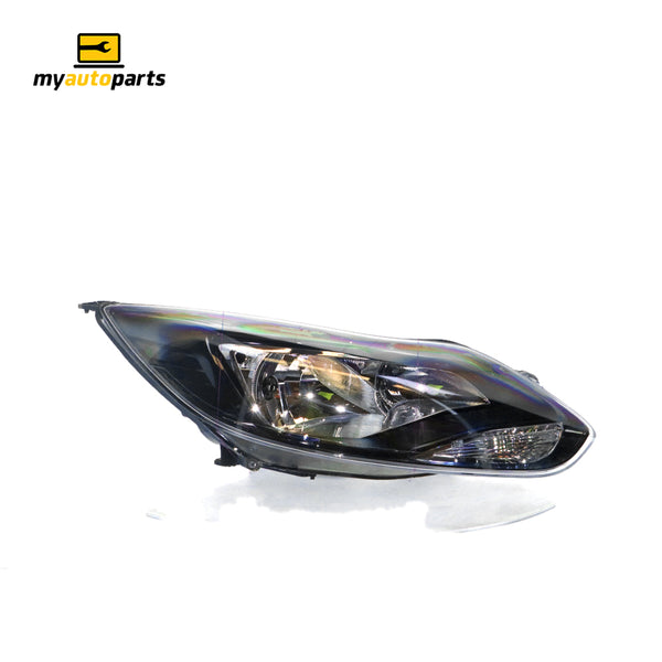 Black Head Lamp Drivers Side Certified Suits Ford Focus LW 2011 to 2012