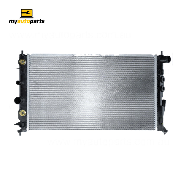 Radiator 34 / 34 mm Plastic Aluminium 608 x 366 x 26 mm Automatic 2.5L/2.6L L X25/Y26 Aftermarket Suits Holden Vectra JR/JS/JSII 1997 to 2003