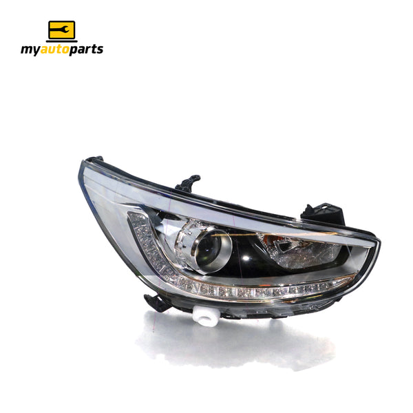 Head Lamp Drivers Side Genuine Suits Hyundai Accent RB SR2013 to 2017