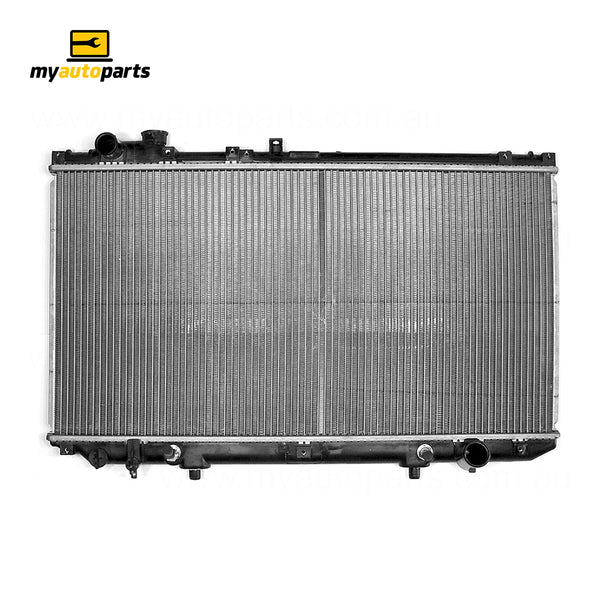 Radiator 34 / 38 mm Plastic Aluminium 400 x 758 x 16 mm Automatic 3.0 L 2JZ Aftermarket Suits Lexus GS300 / GS430 / GS460 JZS160R 1997 to 2005