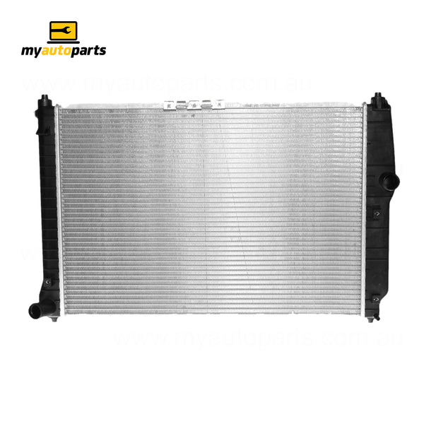 Radiator 32 / 34 mm Plastic Aluminium 600 x 418 x 16 mm Manual 1.6L L F16D3 Aftermarket Suits Holden Barina TK 2005 to 2012