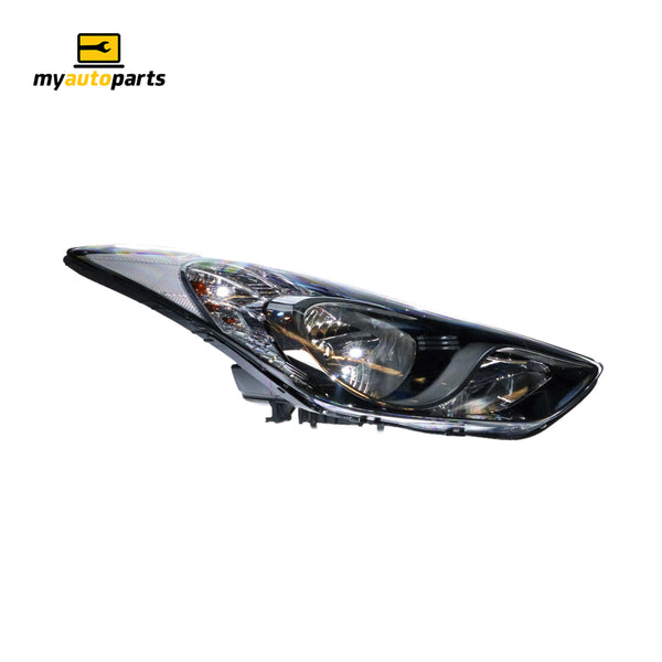 Halogen Head Lamp Drivers Side Genuine Suits Hyundai Elantra MD 2011 to 2013