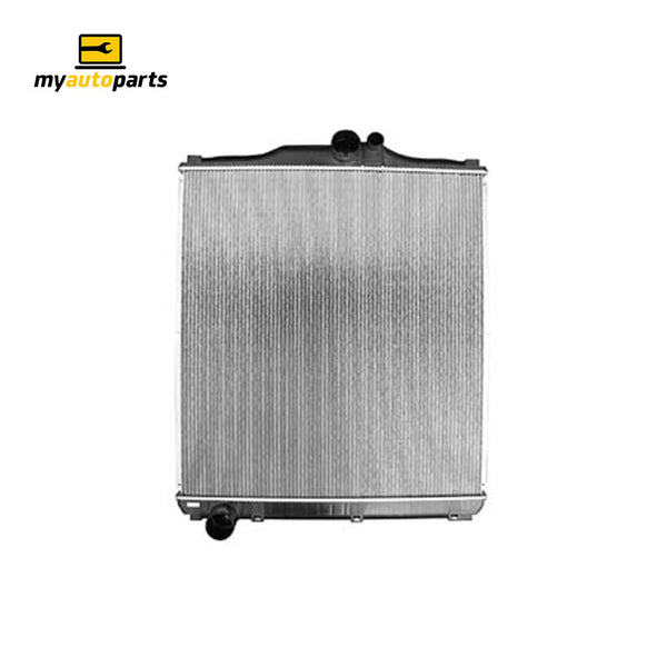 Radiator CT 67 / 67 mm Plastic Aluminium 809 x 738 x 56 mm Manual 12.9 L 6M70-1AT Aftermarket Suits Mitsubishi Mitsubishi/Fuso Truck FP5/FS5/FV5 1998 to 2021