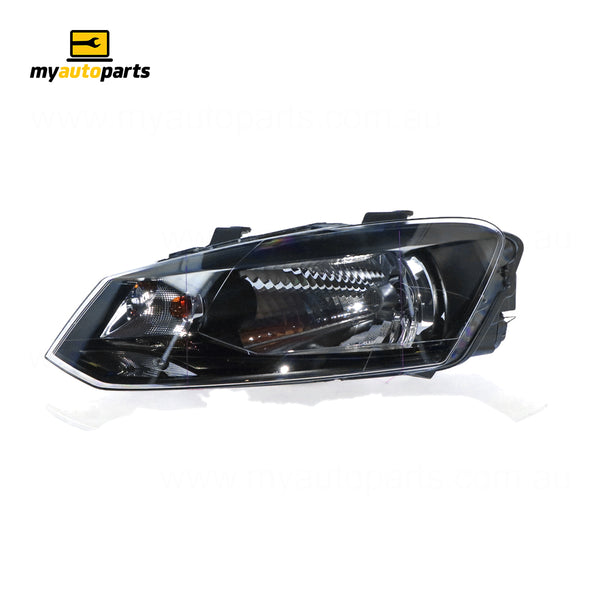 Halogen Head Lamp Passenger Side OES Suits Volkswagen Polo Trendline 6R 2010 to 2014