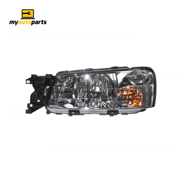 Chrome Head Lamp Passenger Side Genuine suits Subaru Forester SG 2002 to 2005