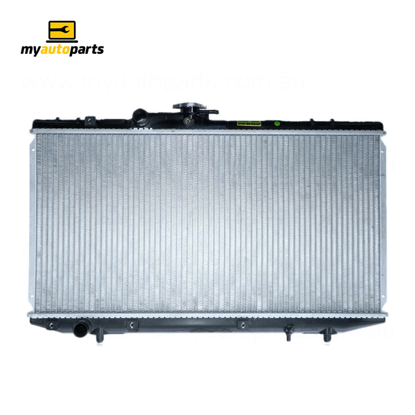 Radiator 28 / 28 mm Plastic Aluminium 325 x 638 x 16 mm Manual 1.4 L 4E Aftermarket Suits Toyota Starlet EP91R 1996 to 1999