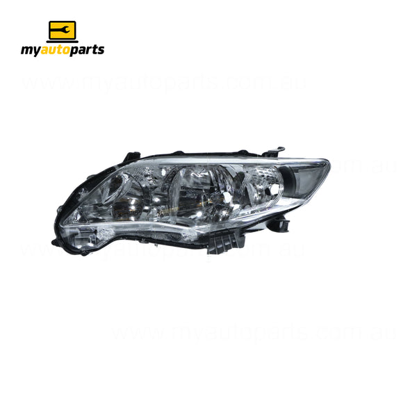 Halogen Electric Adjust Head Lamp Passenger Side Genuine Suits Toyota Corolla ZRE152R 2010 to 2013
