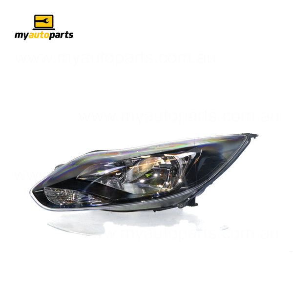 Black Head Lamp Passenger Side Certified Suits Ford Focus LW 2011 to 2012