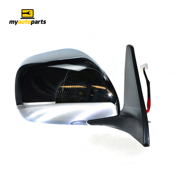 Chrome Door Mirror Drivers Side Genuine Suits Toyota Prado 120 Series GXL/VX/Grande 2002 to 2009