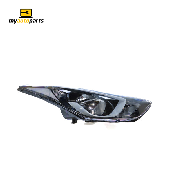 Halogen Head Lamp Drivers Side Genuine Suits Hyundai Elantra MD 2013 to 2016