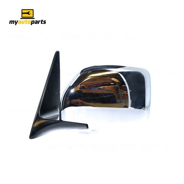 Chrome Door Mirror Passenger Side Aftermarket Suits Toyota Landcruiser 100 SERIES 1998 to 2007