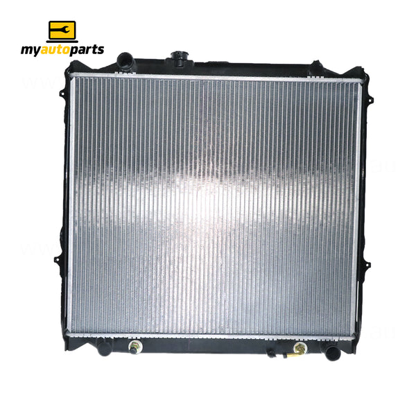 Radiator 38 / 38 mm Plastic Aluminium 575 x 638 x 26 mm Automatic 3.0 L 1KZ Aftermarket Suits Toyota Prado KZJ95R/RZJ95R/VZJ95R 1996 to 2002