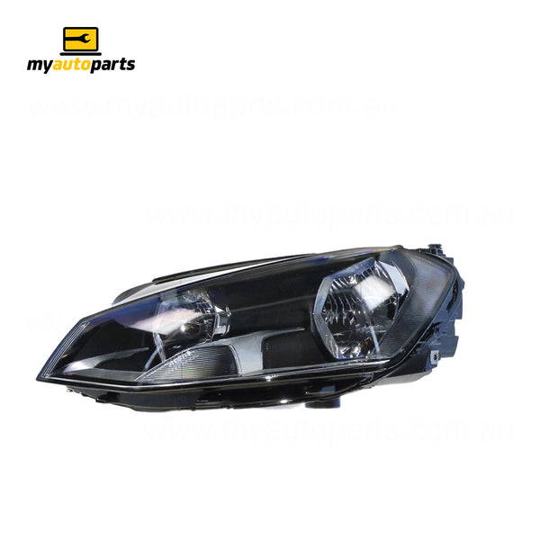 Halogen Manual Adjust Head Lamp Passenger Side Certified Suits Volkswagen Golf MK 7 2013 to 2017