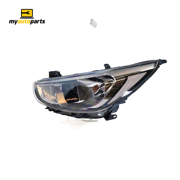 Halogen Head Lamp Passenger Side Genuine Suits Hyundai Accent RB 2017 to 2019